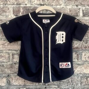 Majestic Kids Navy Blue Baseball Jersey